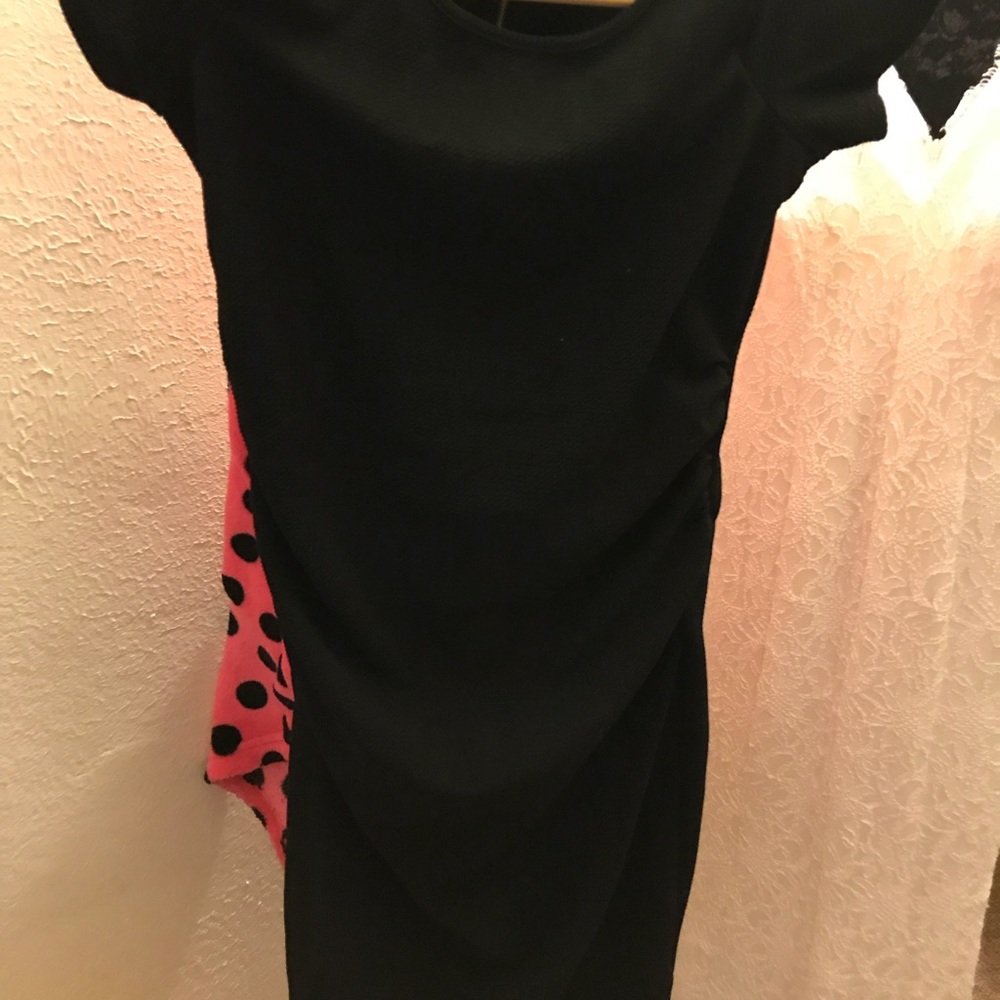 Gorgeous black off the shoulder maternity dress